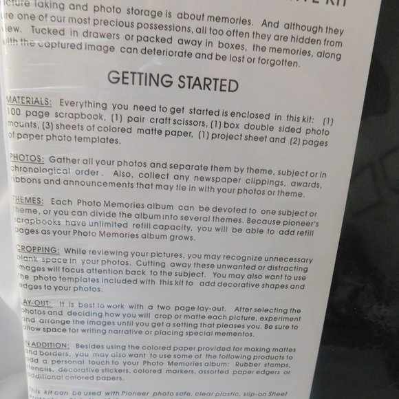 Pioneer Scrapbook Kit BRAND NEW - Picture 4 of 4